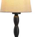 CASTLELIFE Portable Cordless Table Lamp,Touch Desk Lamp Rechargeable Battery Powered, 3-Level Brightness Stepless Dimmable Bedside Night Lamp,for Bedroom/Outdoor,Update 5000 mAh, Bulb Included,Black