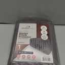 CirclesHome Wedge Pillow Cover 100% Cotton, Zippered Wedge Pillow Case Protector, Soft, Hypoallergenic & Breathable -Dark Grey, (25Wx26Lx7.5)