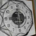 Large Wall Clocks for Living Room Decor Modern Silent Wall Clock for Home House Kitchen Bedroom Decorative Big Wall Clock Non Ticking Battery Operated Quartz for Bathroom Outdoor Indoor 17 in