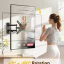 monTEK Full Motion TV Wall Mount Bracket for Most 13-43 Inch LED LCD Flat Screen TVs & Monitors, Swivel Tilt Extension Rotation with Articulating Arms, TV Mount Max VESA 200x200mm, up to 44lbs