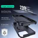 ESR for iPhone 15 Pro Phone Case with Stand, 23ft Military-Grade Drop Protection, Heavy Duty Magnetic Phone Case, Compatible with MagSafe Accessories, Cyber Series, Black