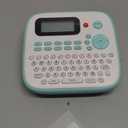 Label Maker Waterproof-Labels, Desktop Label Maker for Kids, D210S Handheld Labeler Machine with Tape-12mm 0.47 Laminated White, Multiple Symbols for Home Office School Kids Teachers Gifts, Green Label Maker