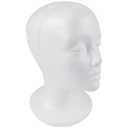 SHANY Styrofoam Model Heads ,Hat Wig Foam Mannequin Female Wig Head Stand ,Mannequin Head for wigs , Wig Holder - Round Base , 10.5 Tall with 20 1/2 Inches Circumference Female Mannequin Head -1 Piece