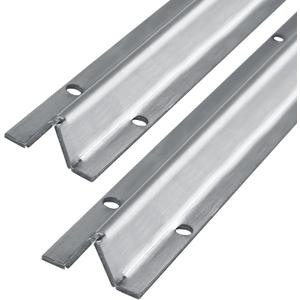 72" in 2 Sections of 36" Sliding Glass Door Track with Pre-Drilled Holes and Screws, Heavy Duty V Bottom Track for Sliding Screen Doors