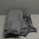 hyha Couch Cover for Dogs, Boho Sofa Covers for 3 Cushion Couch Washable, Chenille Sofa Slipcover for Pets, Soft Loveseat Sectional Couch Throw Blankets with Tassels (Grey, 71x118 Inch)