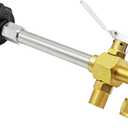 Flame King Propane Refill Fitting Adapter Valve for 1LB Camping Refillable Tank Cylinders