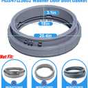 Upgraded MDS47123602 Washer Door Boot Gasket Compatible with LG Washer Door Boot Seal MDS64237202 Kenmore Door Boot Seal MDS64237201, WM3050CW, WM3170CW, WM3370HWA, WM3250HWA, WM3670HWA Door Gasket
