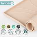Under Sink Mat 28" x 22", Waterproof Silicone Cabinet Liner Tray, Leakproof Under Sink Organizer for Kitchen Bathroom, Non-Slip Shelf Protector, Oil-Resistant, Easy to Clean, Durable