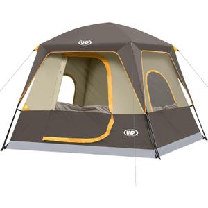 UNP 2-4 Person Tent, Portable Cabin Tent, Camping Tent 4-Person Easy Set Up, Waterproof with Top Rainfly for Outdoor Camping/Hiking (Khahi, 2-4 Person)