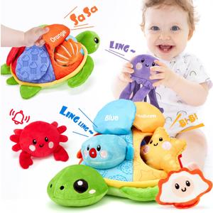 hahaland Baby Toys for 6-12 Months - 6 Months Old Baby Soft Crinkle Paper Sensory Montessori Toys for 0-6 6-12 Months Toddlers 1 Year Old Birthday Gift for Boys Girs