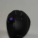 Wireless Trackball Mouse, Ergonomic Bluetooth Rechargeable Computer Mouse, Backlit Rollerball Thumb Laptop mice with 5 Level DPI, Adjustable Angle, 3 Devices Connection for PC, Windows - Purple Ball