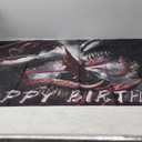 Backdrop for Happy Birthday Party Decorations Venom Background for Baby Shower Party Cake Table Decorations Supplies Superhero Theme Banner 5x3ft