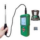 Professional-Grade Hot Wire Anemometer with Backlit LCD  Accurate Air Flow Meter for HVAC, Ducts, and Ventilation Systems, Wind Speed Meter Measures CFM/CMM, Temperature (/)