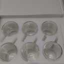 LIBWYS 6 Pack Double Walled Coffee Cups Glasses Mugs, 12oz Espresso Cappuccino Latte Tea Cups with Handle, Heat Resistant Borosilicate Clear Glasses 350ml