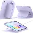 ESR for iPad A16 Case, iPad 11th/10th Generation Case (2025/2022), Vertical Stand Cover, Multi Stand Angles, Ultra-Stable Cover with Pencil Holder, Flip Series, Purple
