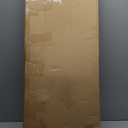 1 Pcs 27.5'' Folding Bar Stool with Back Tall Brown Leather Folding Stool Cushioned Padded Folding Counter Height Stool Collapsible Portable Barstools for Adults Kitchen Cafe Guitar