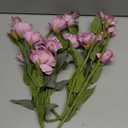 34.5" Purple Artificial Flowers Silk Fake Flower 3Pcs Eustoma Lisianthus Flowers with Long Stem Faux Flowers Arrangement Branch with 4 Heads for DIY Wedding Party Centerpiece Bouquet Table Home Decor