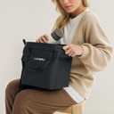 Mini Soft Cooler Bag | TPU Insulated Bag for Lunch Box | 24-Hour Cooling Outdoors Camping Bag | Waterproof Portable | 10-Can 5 Liters (Black)