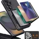 for Samsung Galaxy S26 Case Wallet with Card Holder (4-5Cards)-Black | [RFID Blocking][Kickstand][Military Drop Protection] Full Camera Protection Wallet Case for Samsung S26