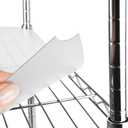 Wire Shelf Liner Wire Rack Shelf Mat - Thick Wire Shelf Cover - Waterproof Plastic Shelf Liner, Metal Shelf Liner - Easy Use Wire Shelving Cover for Closet (Clear, 14" X 24" (Set of 3)) (14"W x 24"L)