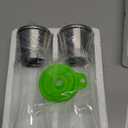 Home EC Premium Stainless Steel Sea Salt and Pepper Grinder Set of 2 - Adjustable Ceramic - Tall Glass Salt and Pepper Shakers - Kitchen Spice Mill W/Funnel & EBook