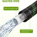 75ft Garden Hose, Non-Expandable Water Hose with 8 Function Spray Nozzle, Lightweight, Knik-Free, Burst-Resistant, Durable & Flexible 3/4" Garden Hose for Lawn, House Cleaning, Car Washing