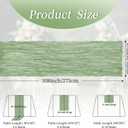 8 Pack Sage Green 17 x 108 Inch Cheesecloth Table Runner - Boho Gauze Sheer Fabric for Wedding Baby Shower Party Home Decor
