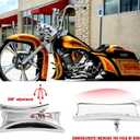 Black Sportster Mirrors for Harley Road King Street Electra Glide Road Glide Dyna Softail Rearview 1982-2018 2019 2020 (Chrome#4), small