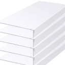 4 Pack Foamed PVC Wooden Wire Shelf Covers for Closet and Pantry, Wood Wire Rack Cover for Removable Closet Decoration (Black & 4 Pack, 24 x 12 inch)