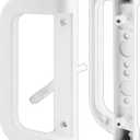 Prime-Line C 1177 Diecast Mortise Style Sliding Door Handle, 1-3/8 Inch Projection, White (1 set)