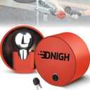 Trailer Hitch Locks with Spherical Ball Head  Fits 1-7/8", 2", 2-5/16" Couplers, No Gaps Anti-Pry & Anti-Cut Design, Heavy Duty Trailer Lock for Boat/RV/Camper, Red