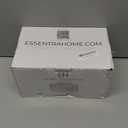 Essentra Home Rectangular Tissue Box Cover, White Marble Heavy Facial Tissue Holder – Blanc Collection