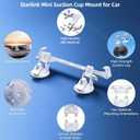 for Starlink Mini Car Mount for Dashboard, for Starlink Mini Suction Cup Mount for Dashboard & windshield, Secure Mounting Kit for Most Vehicles and Ensures Stable Driving and Satellite Signal