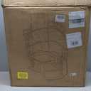 Bedside Commode, Portable Toilet for Adults, Commode Chair for Toilet with Arms, Height Adjustable, 2 Toilets and Induction Night Light, Potty Chair for Elderly and Disabled (White & Green)