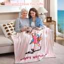 JANZAA Retirement Gift for Woman Blanket - Funny Soft Pink Throw Blanket - Happy Retirement Party Decorations for Women, Pink Retirement Gift, Party Decor and Teacher Retirement Gifts Blanket 50"X60"