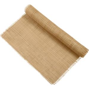 Cane Rattan Webbing Roll, 3.28ft x 13.8inch Woven Open Rattan Mesh Natural Rattan Webbing for Caning Projects Square Hollow Wide Rattan for DIY Crafts Cabinet Chair Furniture