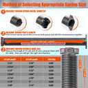 Garage Door Torsion Springs 1.75’’(Pair) with Non-Slip Winding Bars,High Quality Coated Torsion Springs with a Minimum of 18,000 Cycles (0.225X1.75''X30'')