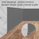 Flexible Baseboard Molding Trim 6" x 100 ft, Self-Adhesive Vinyl Wall Base Cove Base, Peel and Stick Rubber Wall Base Molding Trim - Gray