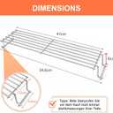 69866 Grill Warming Rack for Weber Spirit 200 Series & GS4 Spirit II 200 Series Fits Spirit E-210 S-210 E-220 S-220 with Front Controls Replacement for Weber 67026 7640 Stainless Steel Grill Top Rack