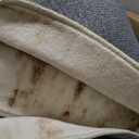 FMFUNCTEX 9x12 Washable Abstract Area Rug Brown Beige Neutral Modern Large Non Slip Carpet for Living Room Bedroom Soft Accent Low Pile Indoor Mat Accent Throw Rug for Dining Kitchen Office Nursery