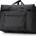SUNUP Large Duffle Bag for Travel, 80L Foldable Travel Duffel Bag for Men Women, Waterproof Overnight Weekender Moving Storage Bags, Black