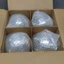 4 Pack Mirror Disco Ball, 6 Inch Cool and Fun Silver Hanging Disco Ball with Attached String for a Party or Dj Light Effect, Party Decorations, Home Decorations, Stage Props, Christmas