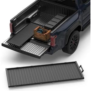 S1 Series Slide-Out Truck Bed Cargo Aluminum Tray-Mid Size Compatible Trucks Tacoma, Ranger, Colorado, Canyon, Frontier, Ridgeline|Bed|Organizer No Drilling Installation|Non-Foldable | Single Tray