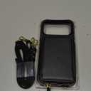 Bocasal Crossbody Wallet Case for iPhone 17 Pro Max, RFID Blocking Leather Purse Case with Card Holder, Protective Handbag Flip Cover with Zipper Wrist Strap Lanyard for Women 5G 6.9 Inch (Black)