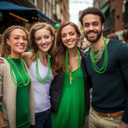 TURNMEON 150 Pack St Patricks Day Accessories, 33" St. Patricks Day Bead Necklace St Patricks Day Decorations Green Necklaces Bulk for St. Patricks Day Mardi Gras Parade Throws Birthday Party Favors