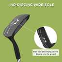 MAZEL Chipper Club Pitching Wedge for Men & Women,36 Degree - Save Stroke from Short Game,Right Hand (Black, 36 Degree)