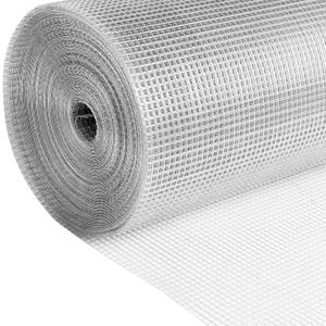 LuckIn Hardware Cloth 1/4 Inch 48 x 100ft, 23 Gauge Chicken Wire Fencing, Chicken Wire Mesh, Hot Dip Galvanized After Welded Mesh Wire, Square Chicken Fence Wire Fence Rolls, Rabbit Wire, Snake Fence, 1/4 inch 48in x 100ft