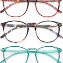 IBOANN Iconic Blue Light Glasses for Woman - Computer Glasses 99% Blue Light Blocking - Anti Eyestrain & UV Glare Protection
