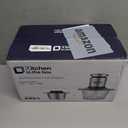 Kitchen in the box Food Processor, Electric Meat Grinder & Food Chopper with 400W Powerful Veggie Chopper-2 Bowls8 Cup+8 Cup & 2 Bi-Level Blades for Meat/Fish/Vegetable/Baby FoodSliver Button