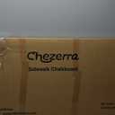 Chezerra A Frame Chalkboard Sign, 40"x20" Extra Large Sidewalk Chalk Board, Wooden Standing ChalkBoards Set with Markers, Double-Sided Magnetic Blackboard for Cafs, Weddings, Party Guide, Brown